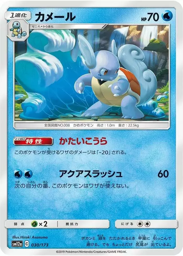 Wartortle - Pokemon Japanese Tag All Stars #30