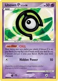 Unown C - Pokemon Diamond & Pearl #67
