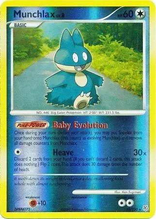 Munchlax [Reverse Holo] - Pokemon Diamond & Pearl #33