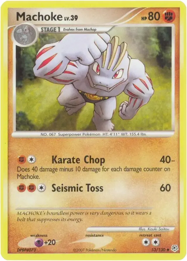 Machoke - Pokemon Diamond & Pearl #53