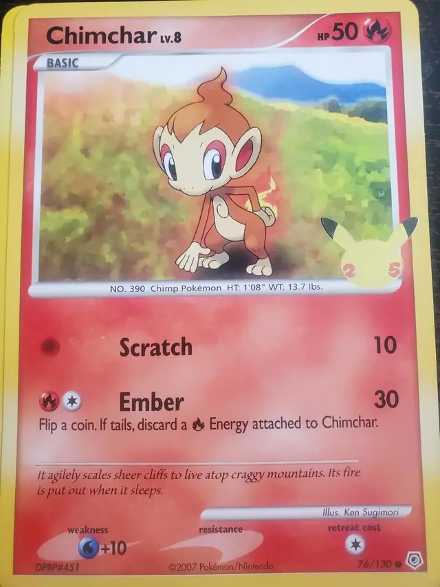 Chimchar [Jumbo] - Pokemon Diamond & Pearl #76