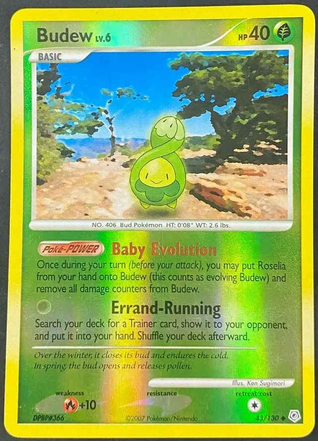 Budew [Reverse Holo] - Pokemon Diamond & Pearl #43