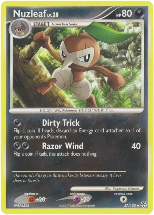 Nuzleaf - Pokemon Diamond & Pearl #57