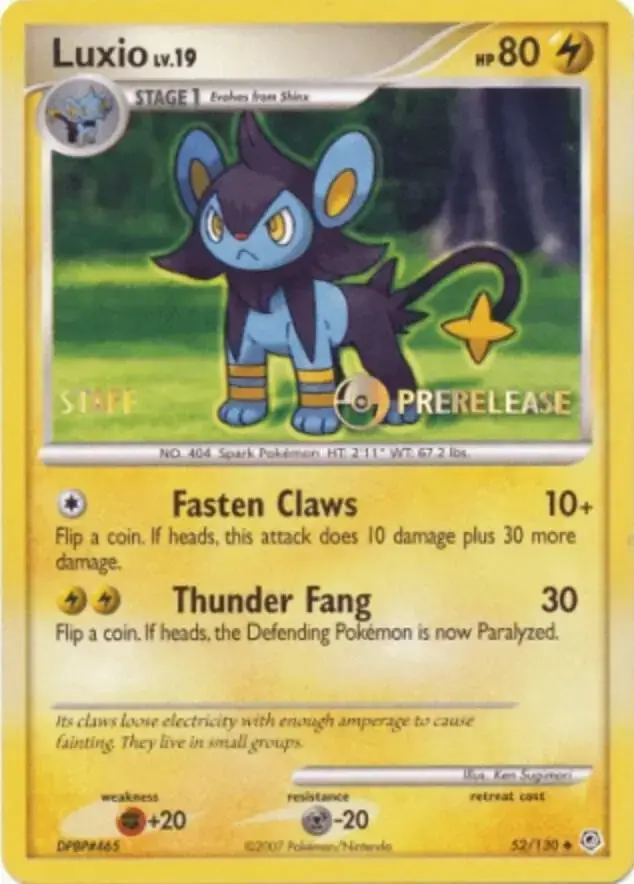 Luxio [Pre-Release] - Pokemon Diamond & Pearl #52