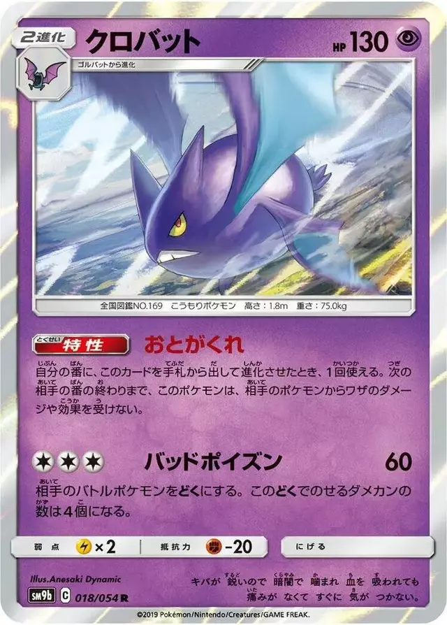 Crobat - Pokemon Japanese Full Metal Wall #18