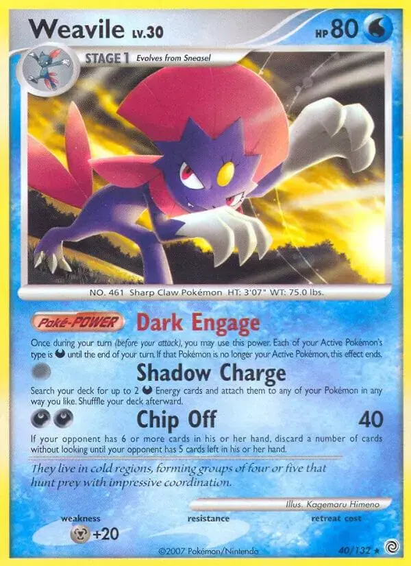 Weavile - Pokemon Diamond & Pearl #40