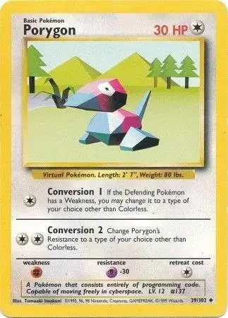 Porygon - Pokemon Base Set #39