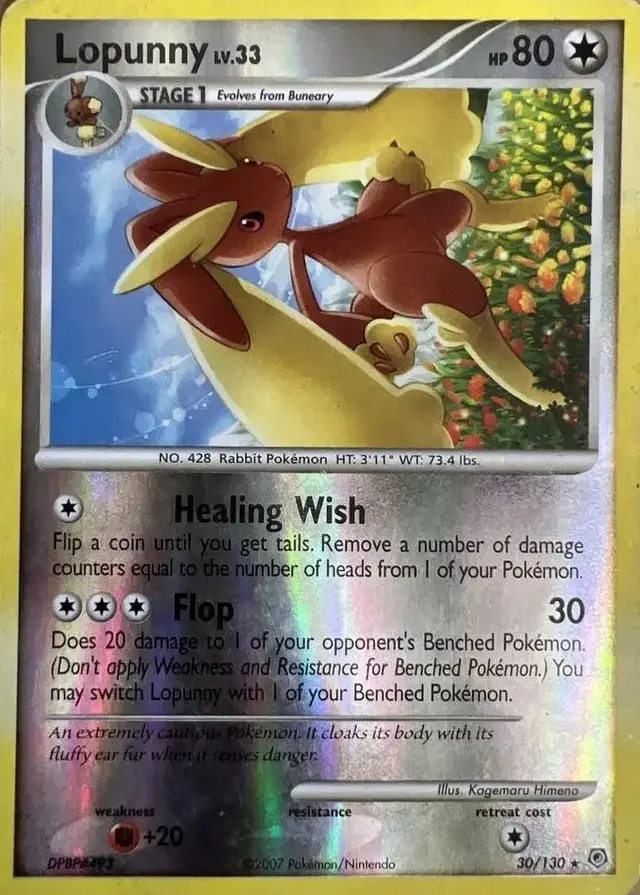 Lopunny [Reverse Holo] - Pokemon Diamond & Pearl #30
