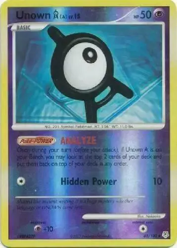 Unown A [Reverse Holo] - Pokemon Diamond & Pearl #65