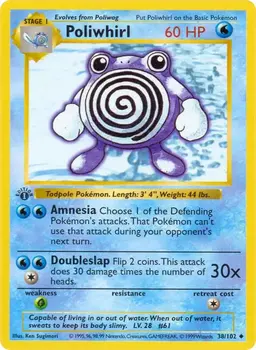Poliwhirl [1st Edition] - Pokemon Base Set