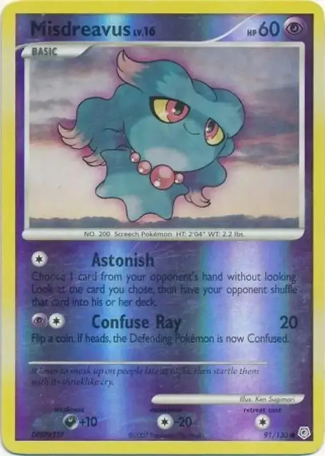 Misdreavus [Reverse Holo] - Pokemon Diamond & Pearl #91