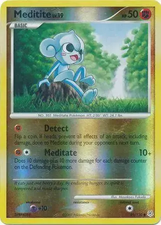 Meditite [Reverse Holo] - Pokemon Diamond & Pearl #89