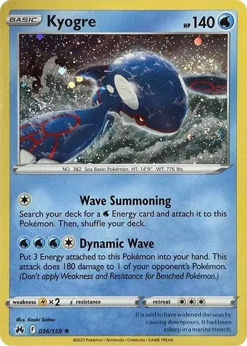 Kyogre [Cosmos Holo] - Pokemon Promo #36
