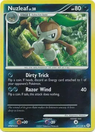 Nuzleaf [Reverse Holo] - Pokemon Diamond & Pearl #57