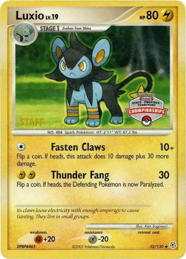 Luxio [State Championship] - Pokemon Diamond & Pearl #52