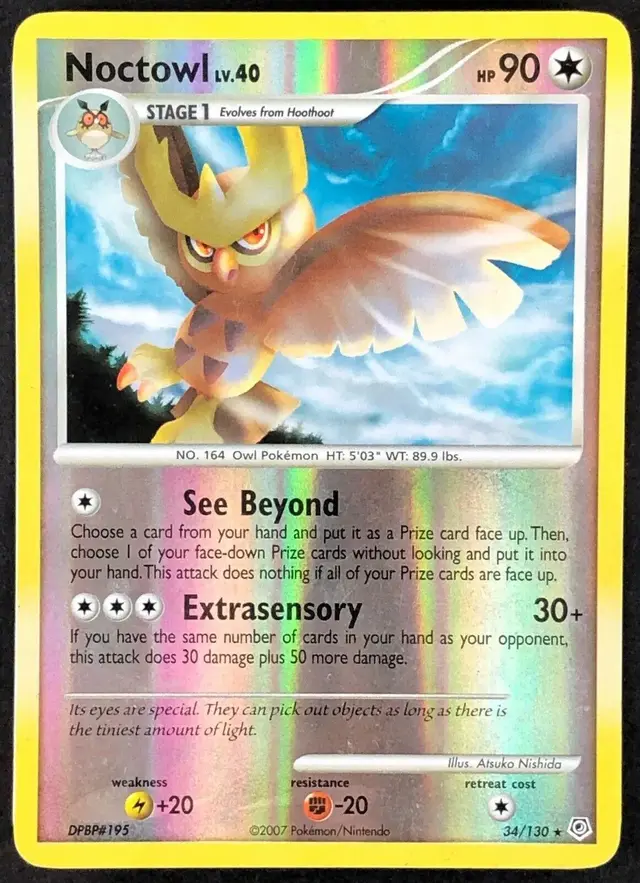 Noctowl [Reverse Holo] - Pokemon Diamond & Pearl #34