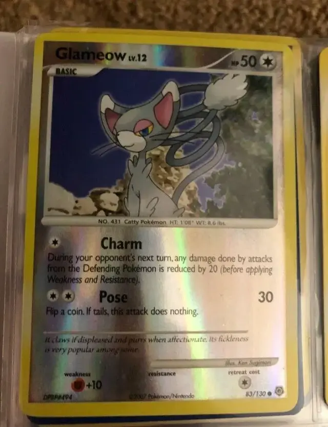 Glameow [Reverse Holo] - Pokemon Diamond & Pearl #83