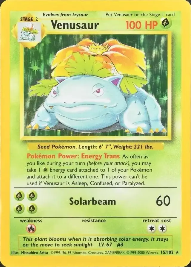Venusaur [1999-2000] - Pokemon Base Set #15