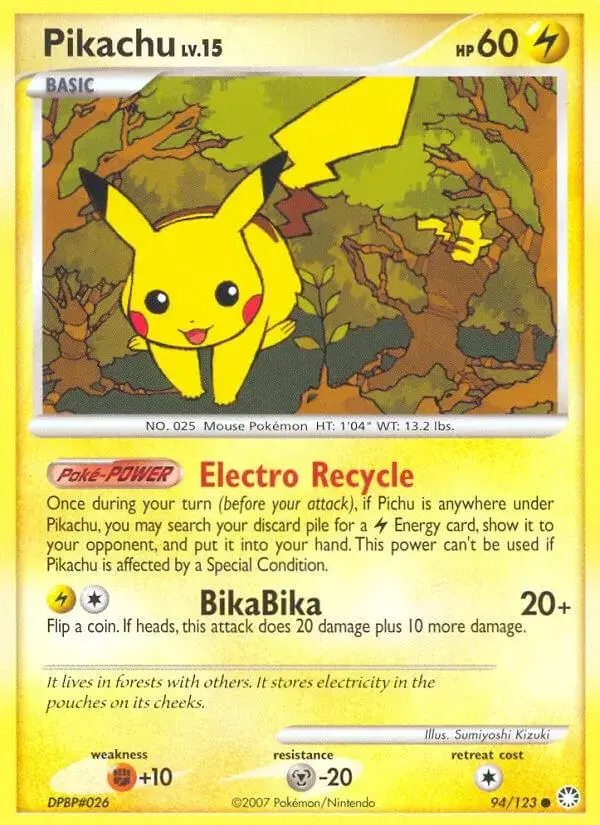 Pikachu - Pokemon Mysterious Treasures #94