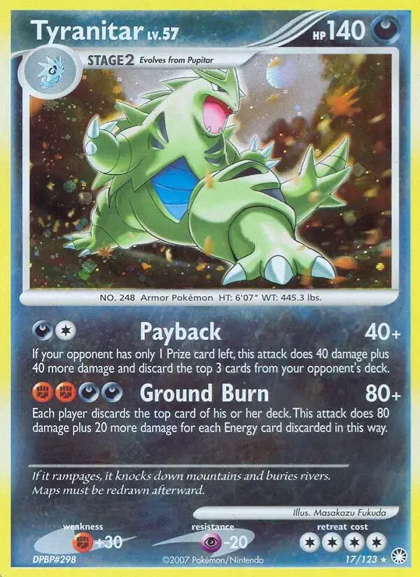 Tyranitar - Pokemon Mysterious Treasures #17