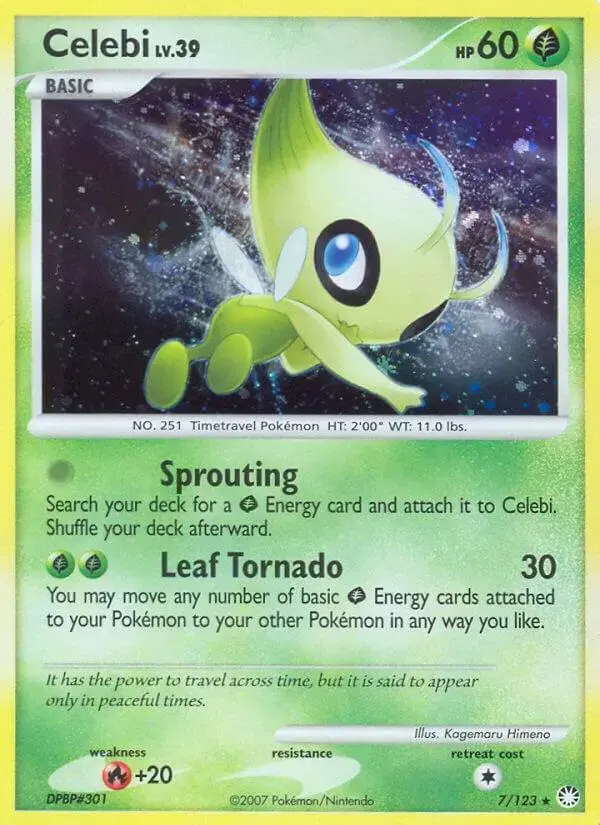 Celebi - Pokemon Mysterious Treasures #7