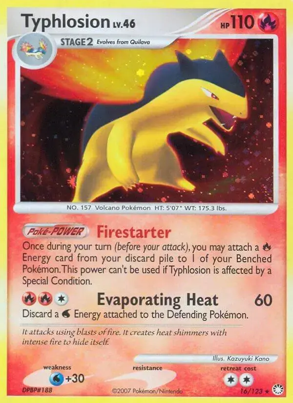 Typhlosion - Pokemon Mysterious Treasures #16