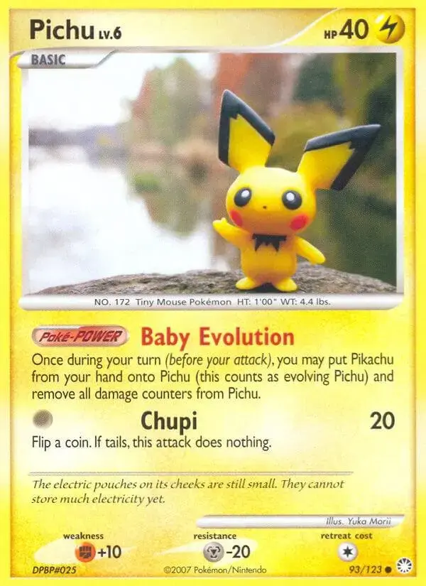 Pichu - Pokemon Mysterious Treasures #93