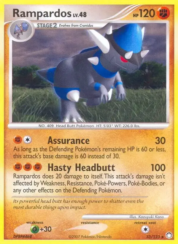Rampardos - Pokemon Mysterious Treasures #33