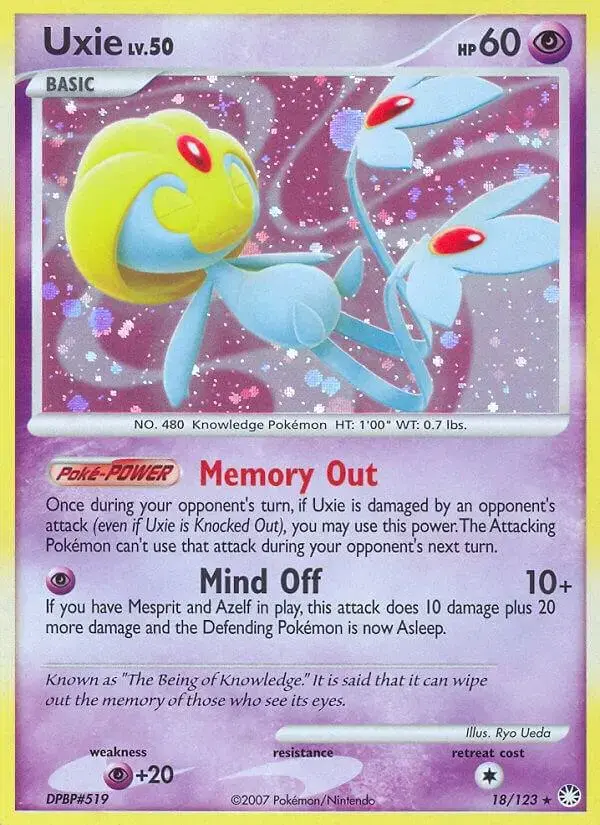 Uxie - Pokemon Mysterious Treasures #18