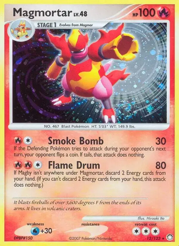 Magmortar - Pokemon Mysterious Treasures #12