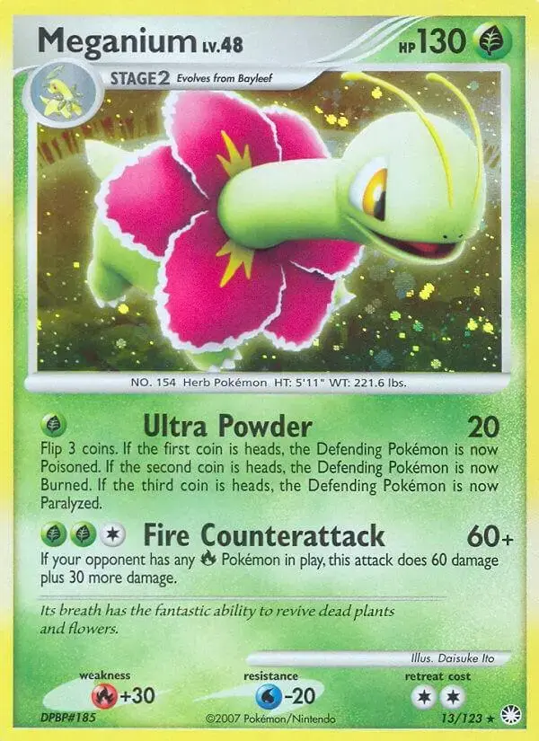 Meganium - Pokemon Mysterious Treasures #13