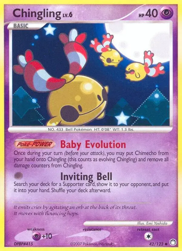 Chingling - Pokemon Mysterious Treasures #42