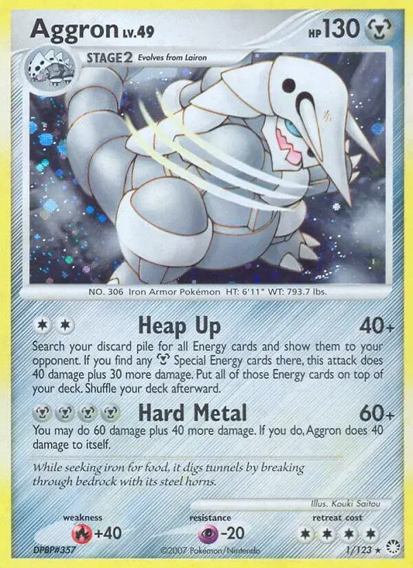 Aggron - Pokemon Mysterious Treasures #1