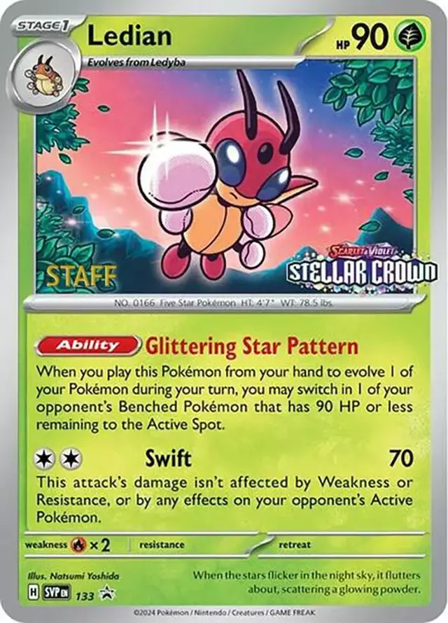 Ledian [Staff] - Pokemon Scarlet & Violet Promos #133