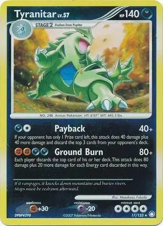 Tyranitar [Reverse Holo] - Pokemon Mysterious Treasures #17