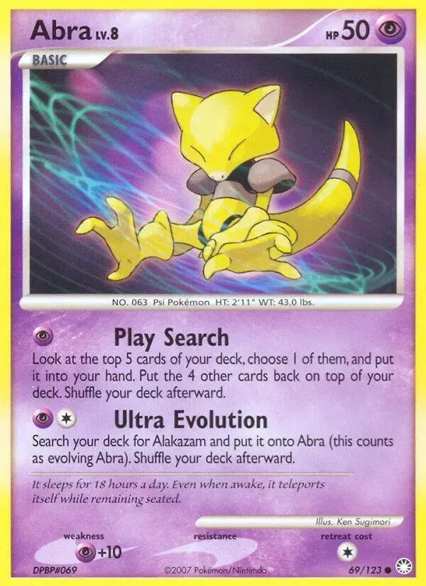Abra - Pokemon Mysterious Treasures #69