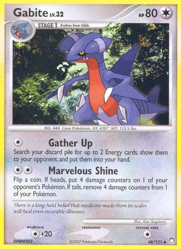 Gabite - Pokemon Mysterious Treasures #48