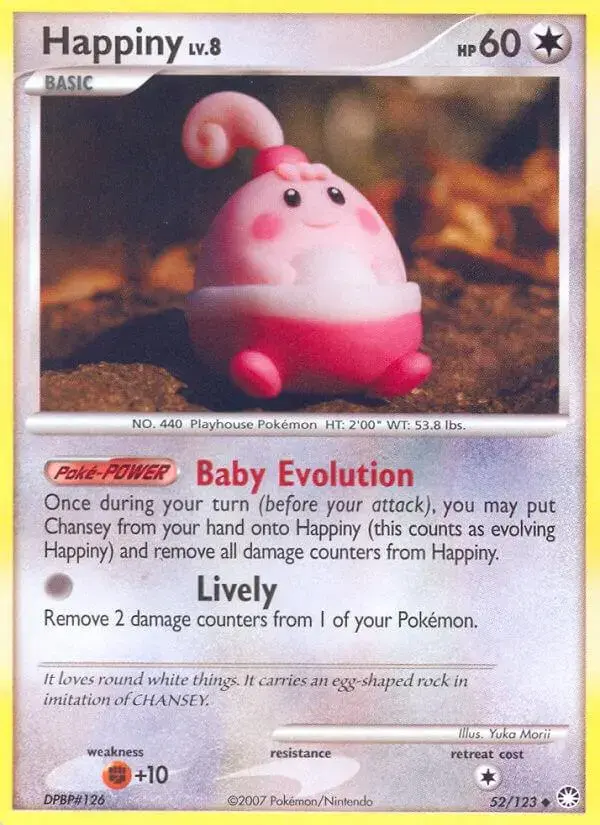 Happiny - Pokemon Mysterious Treasures #52