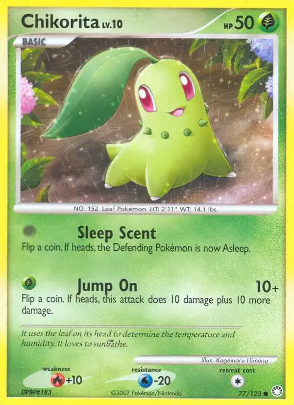Chikorita - Pokemon Mysterious Treasures #77