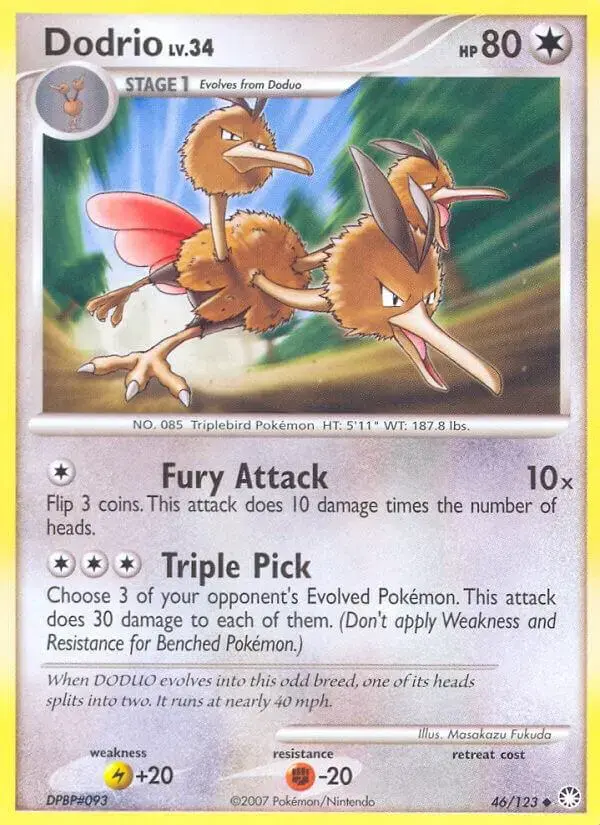 Dodrio - Pokemon Mysterious Treasures #46