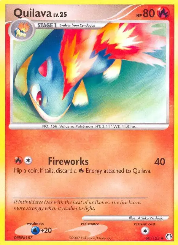 Quilava - Pokemon Mysterious Treasures #60