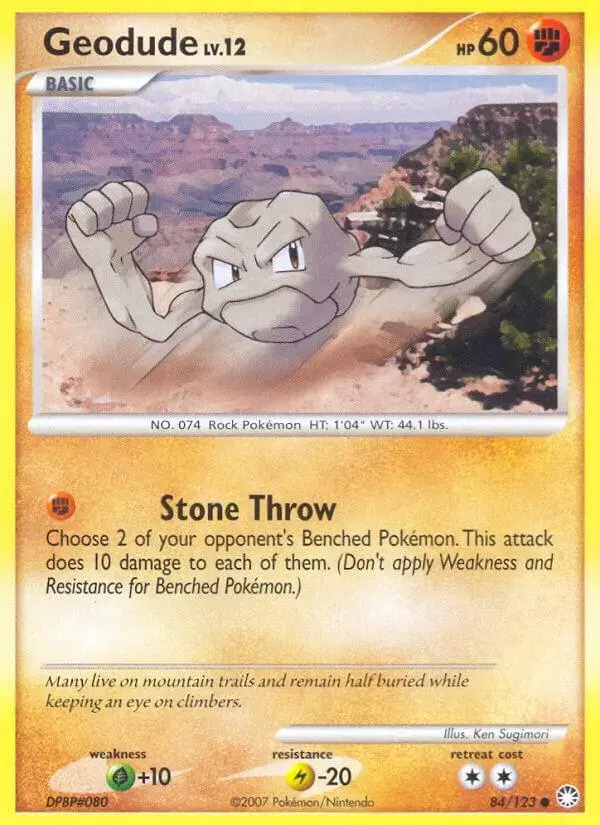 Geodude - Pokemon Mysterious Treasures #84