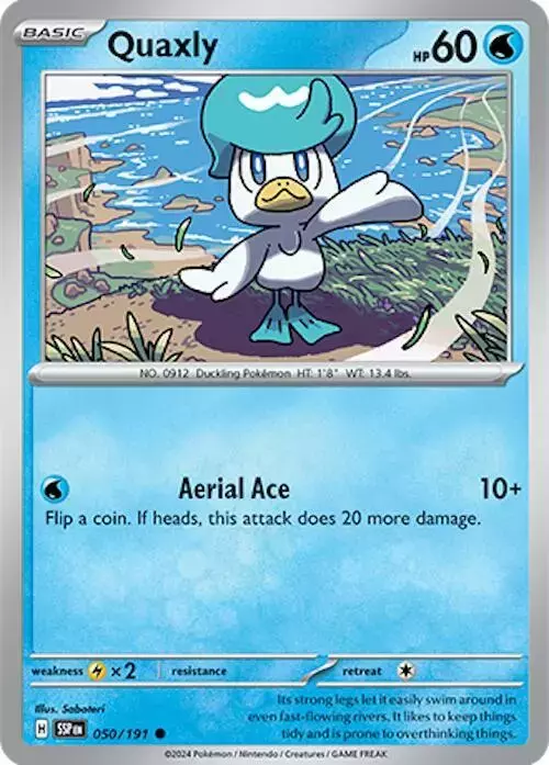 Quaxly - Pokemon Surging Sparks #50