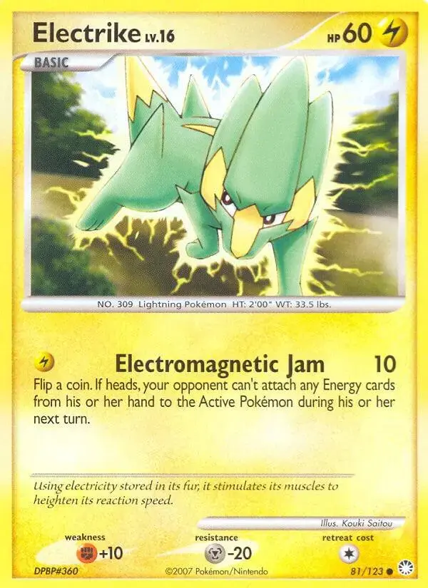 Electrike - Pokemon Mysterious Treasures #81