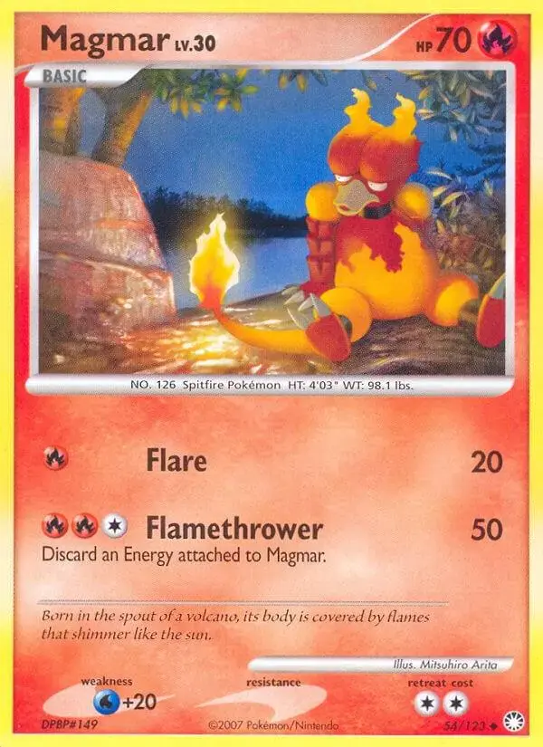 Magmar - Pokemon Mysterious Treasures #54