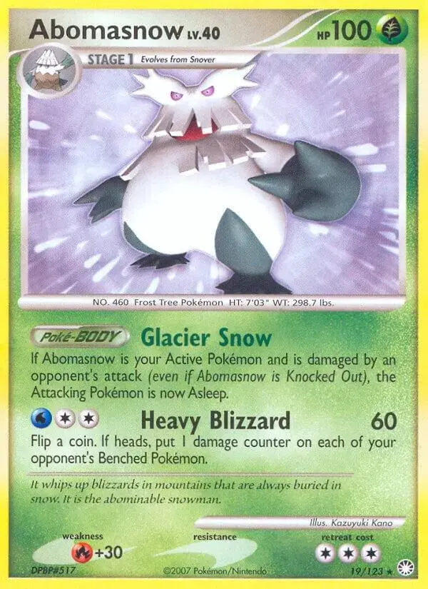 Abomasnow - Pokemon Mysterious Treasures #19