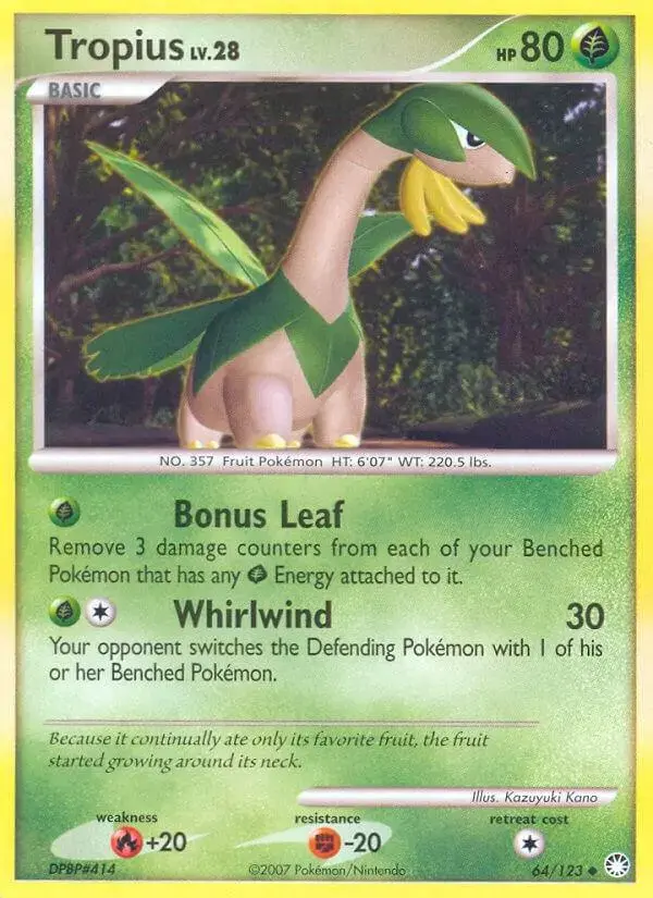 Tropius - Pokemon Mysterious Treasures #64