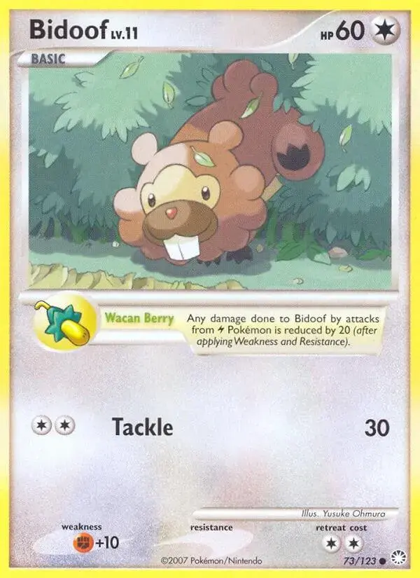 Bidoof - Pokemon Mysterious Treasures #73