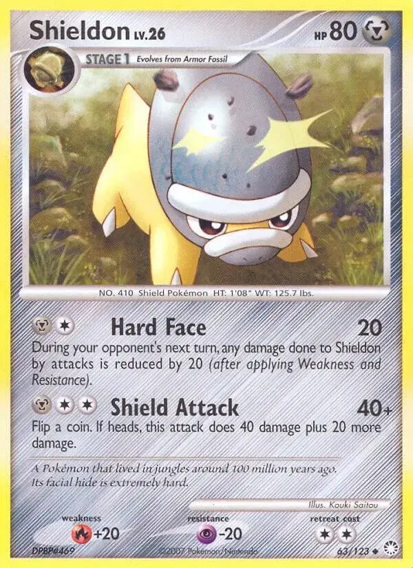 Shieldon - Pokemon Mysterious Treasures #63