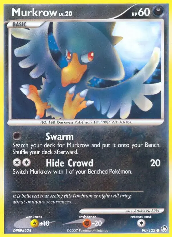 Murkrow - Pokemon Mysterious Treasures #90